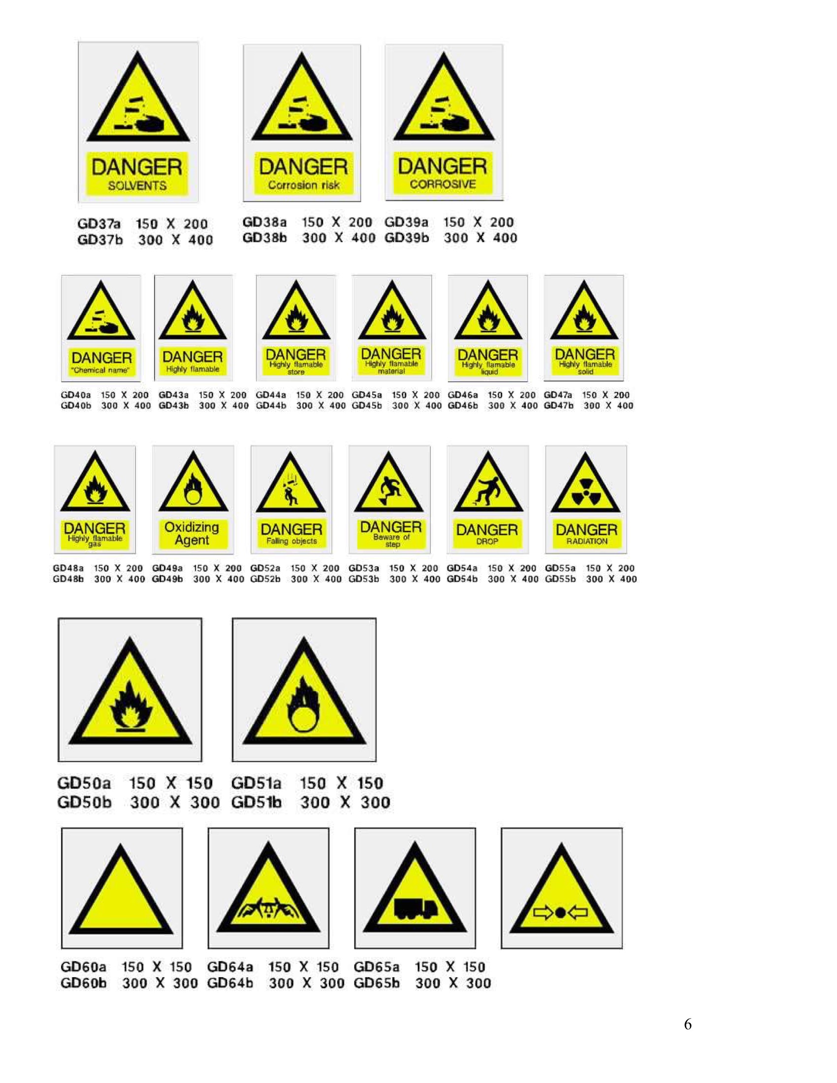Neon Safety Sign Catalogue – Neon